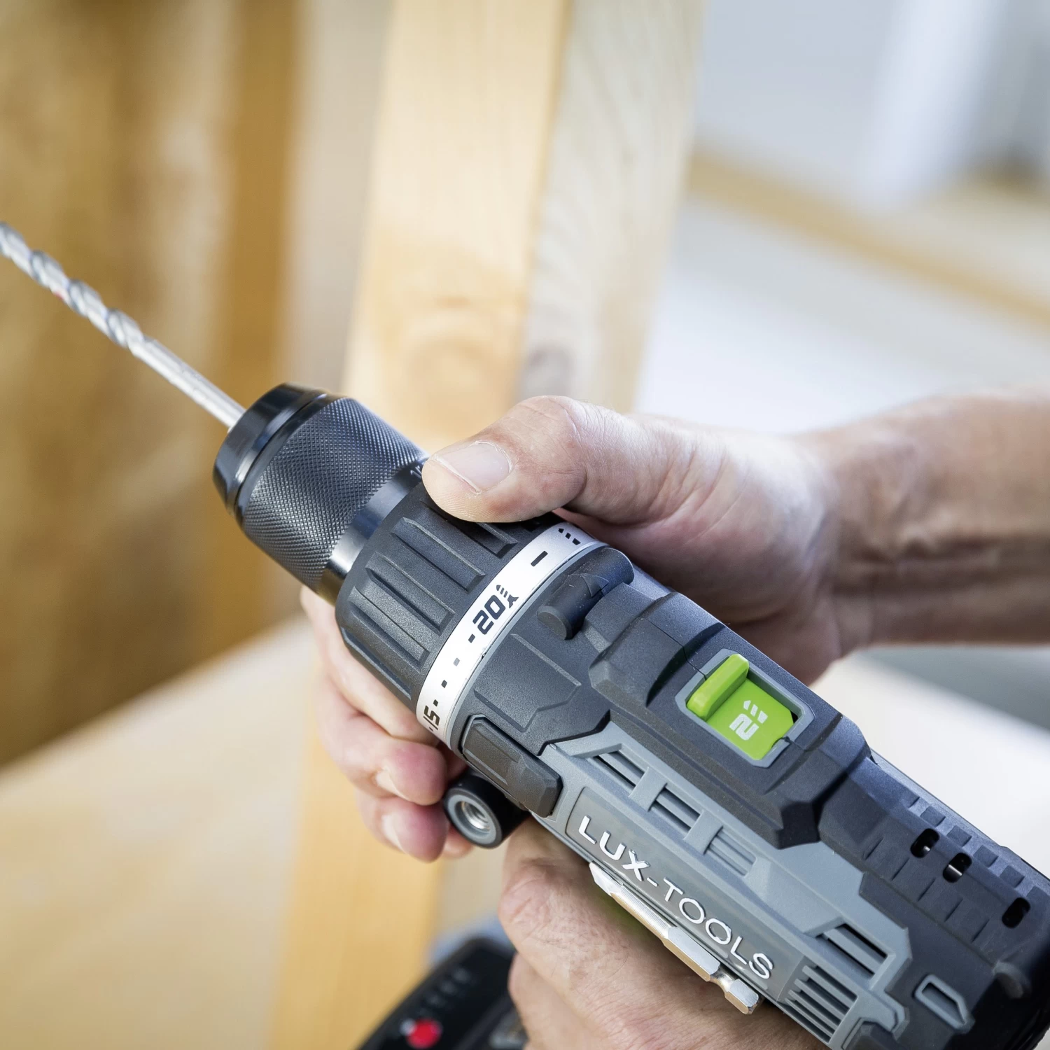 LUX 20V Accu Klopboormachine (zonder Accu) 4 LUX 20V Accu Klopboormachine (zonder Accu) - Afbeelding 4