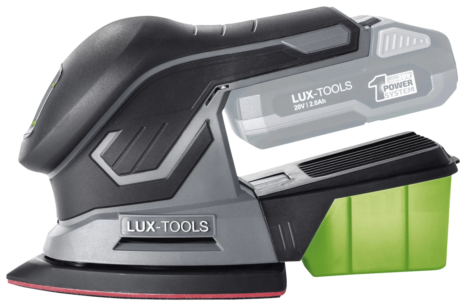 LUX 20V Accu Handpalmschuurmachine (zonder Accu) 1 LUX 20V Accu Handpalmschuurmachine (zonder Accu)