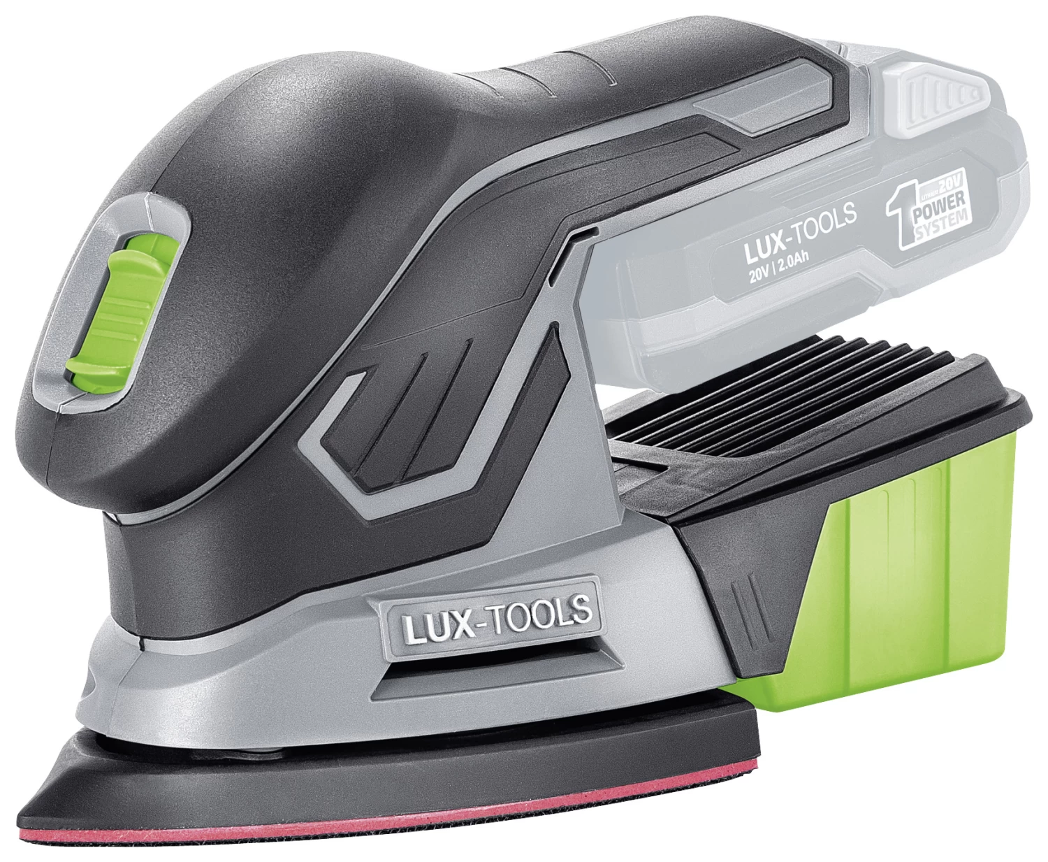 LUX 20V Accu Handpalmschuurmachine (zonder Accu) 2 LUX 20V Accu Handpalmschuurmachine (zonder Accu) - Afbeelding 2