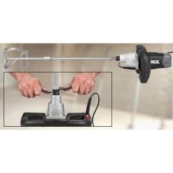 SKIL Beton- & Verfmenger (mixer) Voor O.a. Verf, Lijm, Pleister En Mortel 1016AA Incl. Universele Mengstaaf -Hulpmiddelen Voor Thuis 41 1119