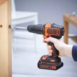 Black & Decker BLACK+DECKER Accuklopboormachine 18 Volt BDCHD18S2KA-QW Met Gereedschapkoffer -Hulpmiddelen Voor Thuis 41 1308