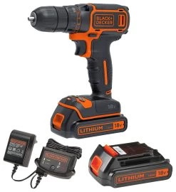 Black & Decker BLACK+DECKER Accuboormachine BDCDC18B-QW + Extra Accu