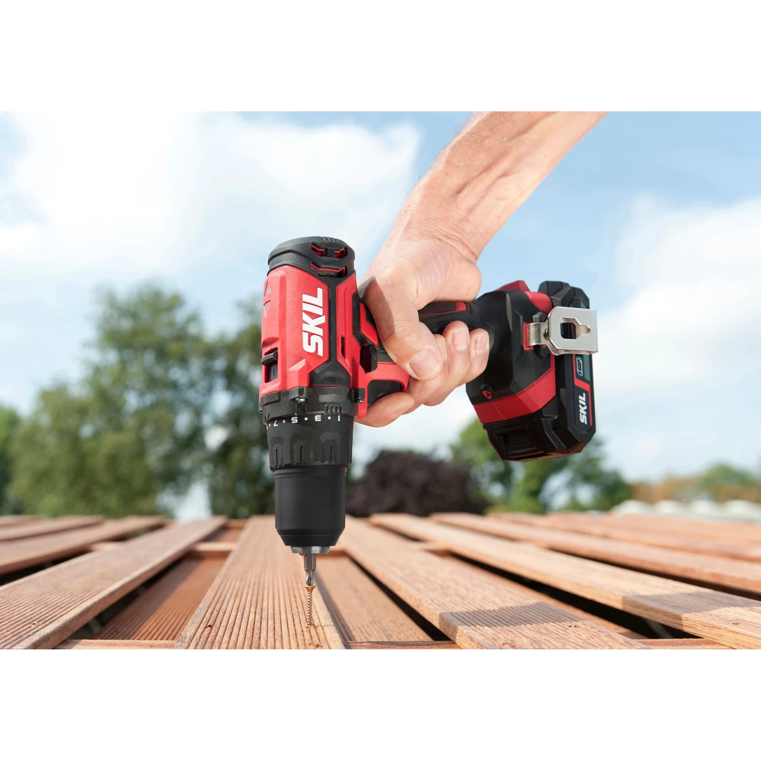 SKIL 20V Accuboormachine 3008HC + 2 Accu's 2,0Ah + Lader + 51-delige Set + Koffer 7 SKIL 20V Accuboormachine 3008HC + 2 Accu's 2,0Ah + Lader + 51-delige Set + Koffer - Afbeelding 7