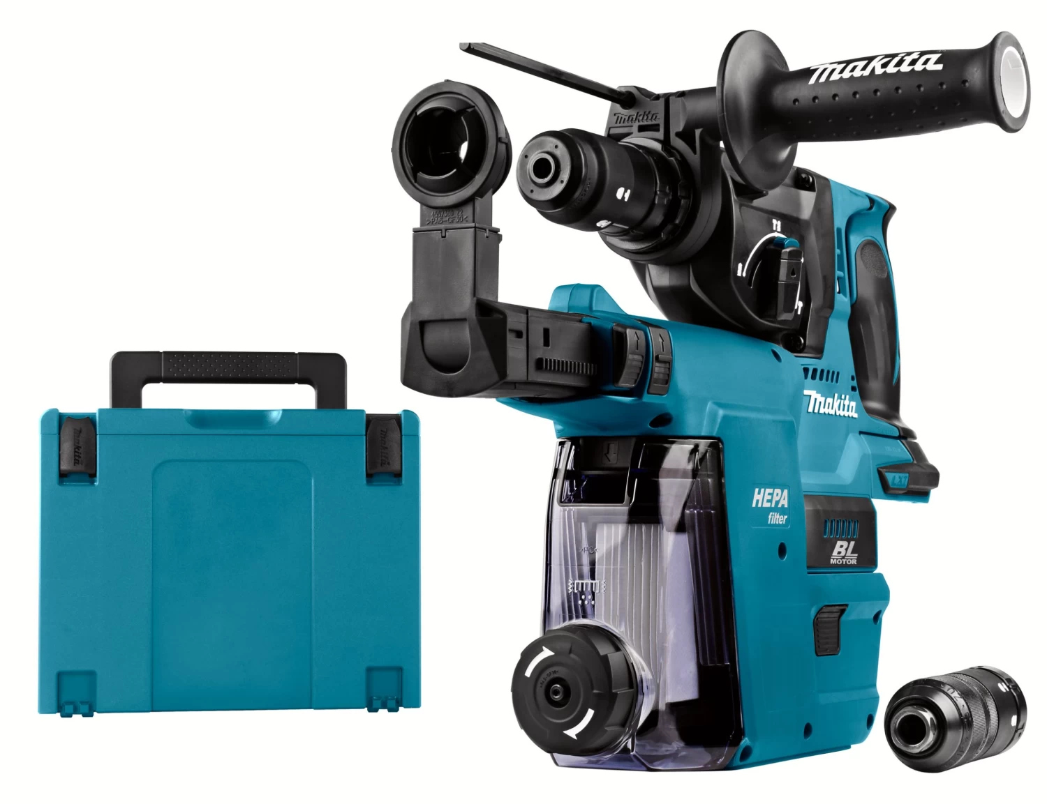 Makita 18V LXT Combihamer DHR243ZJW (zonder Accu) 2 Makita 18V LXT Combihamer DHR243ZJW (zonder Accu) - Afbeelding 2