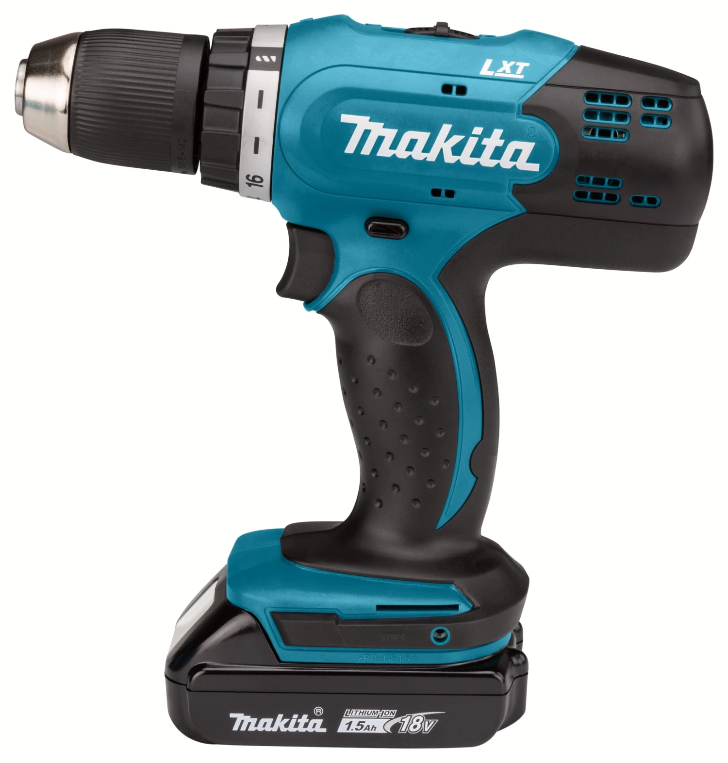 Makita 18V Accu-schroefboormachine DDF453SYX5 Incl. 1,5Ah Accu + Lader 2 Makita 18V Accu-schroefboormachine DDF453SYX5 Incl. 1,5Ah Accu + Lader - Afbeelding 2