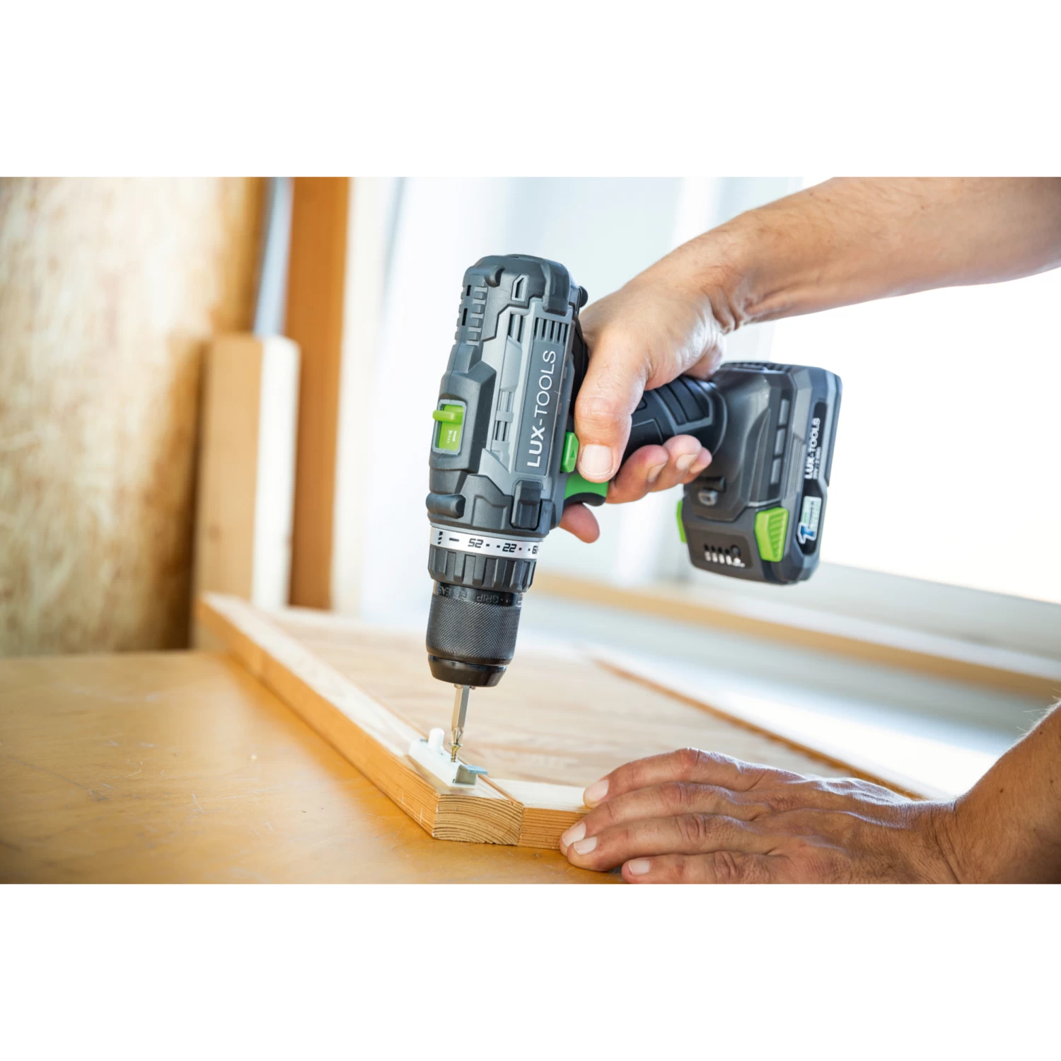 LUX 20V Accuboormachine + 2,0Ah Accu + Lader 6 LUX 20V Accuboormachine + 2,0Ah Accu + Lader - Afbeelding 6