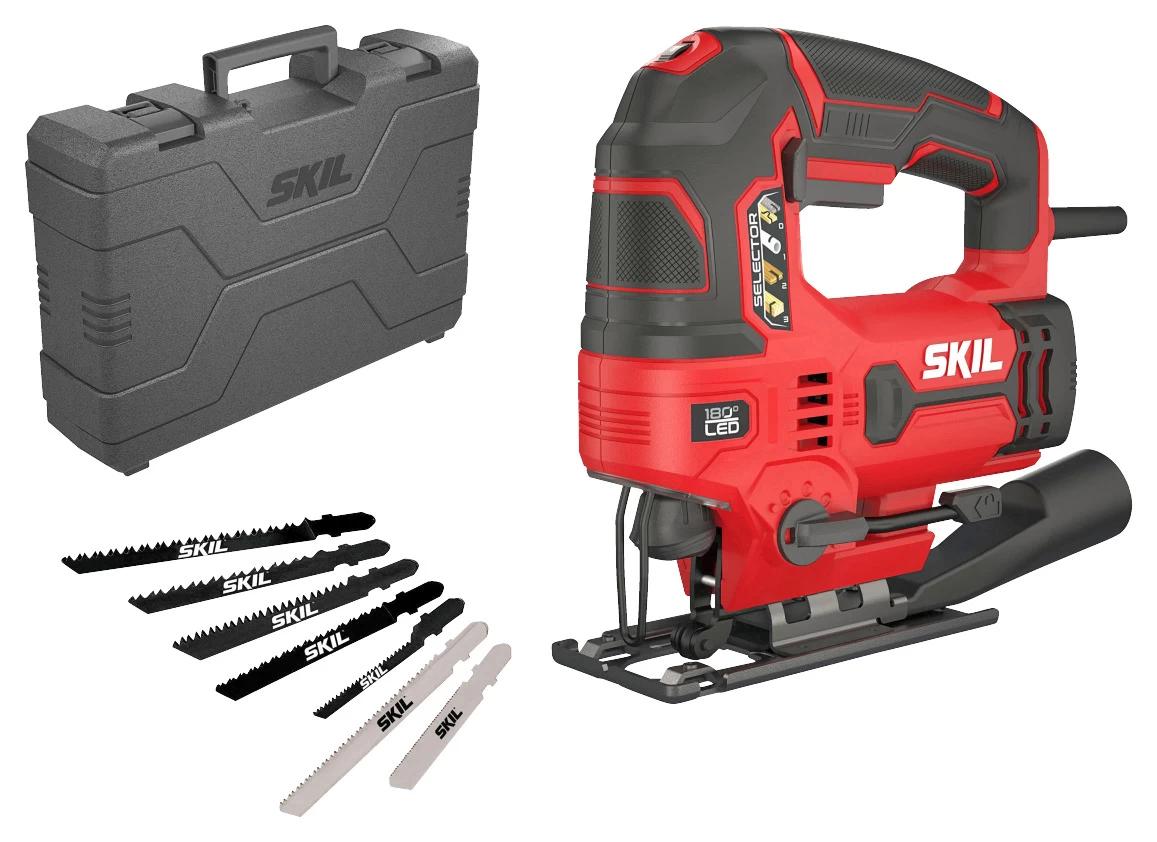 SKIL Decoupeerzaag 4531GA 680W - 180° LED Lamp + 7 Zaagbladen 1 SKIL Decoupeerzaag 4531GA 680W - 180° LED Lamp + 7 Zaagbladen