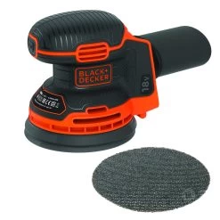 Black & Decker BLACK+DECKER Excentrische Schuurmachine 18V BDCROS18N-XJ Zonder Accu