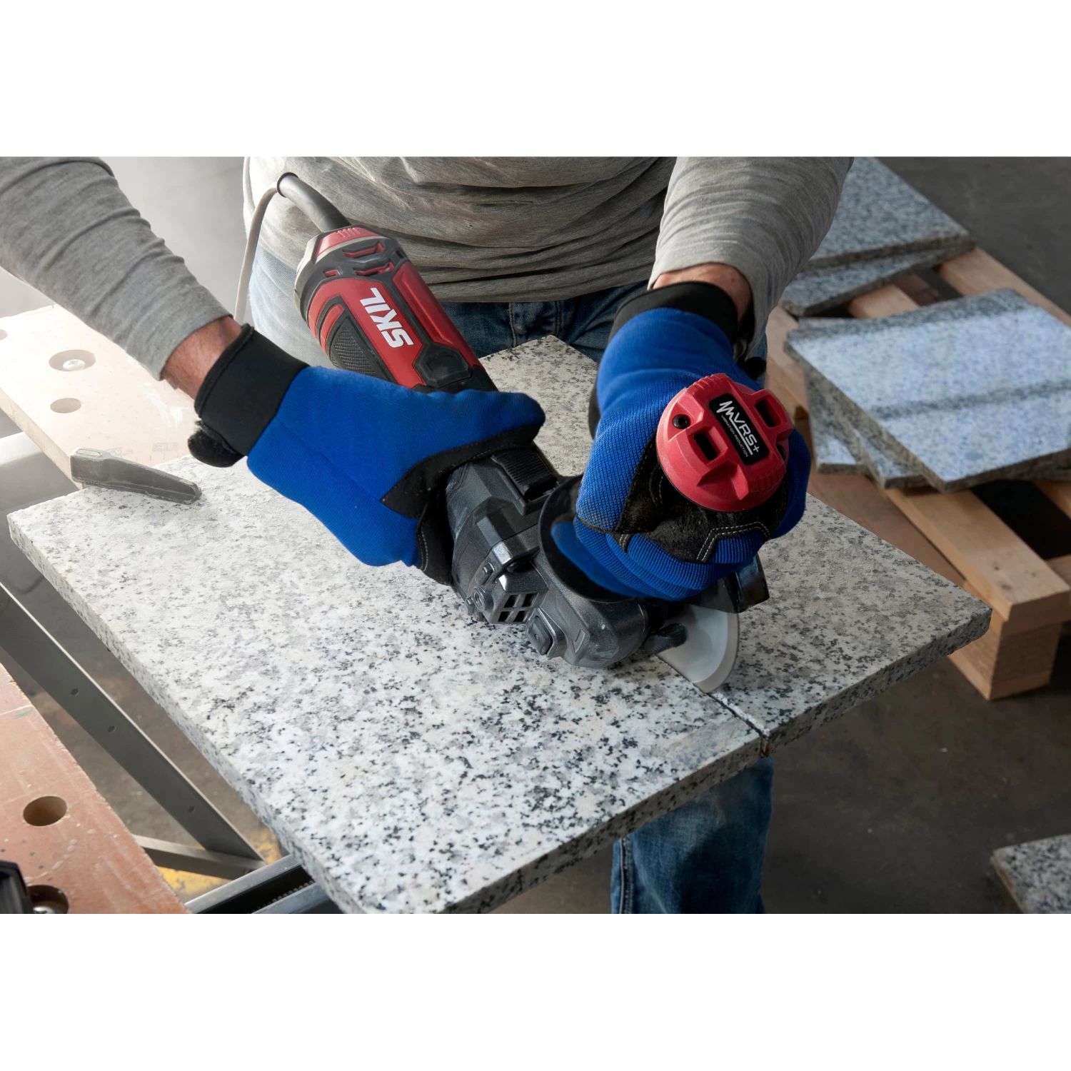 SKIL Haakse Slijper (slijptol) 9151GB 1010W + 3 Slijpschijven 6 SKIL Haakse Slijper (slijptol) 9151GB 1010W + 3 Slijpschijven - Afbeelding 6