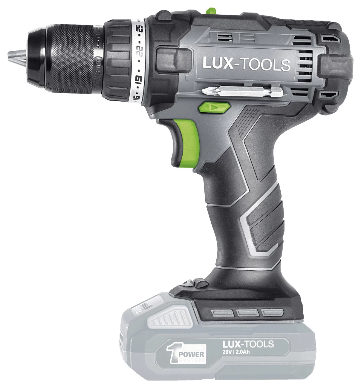 LUX 20V Accuboormachine (zonder Accu) 1 LUX 20V Accuboormachine (zonder Accu)