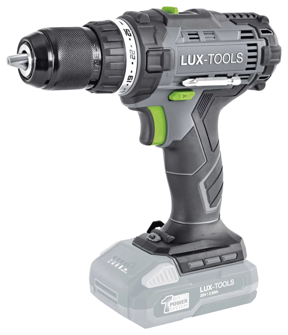 LUX 20V Accuboormachine (zonder Accu) 2 LUX 20V Accuboormachine (zonder Accu) - Afbeelding 2