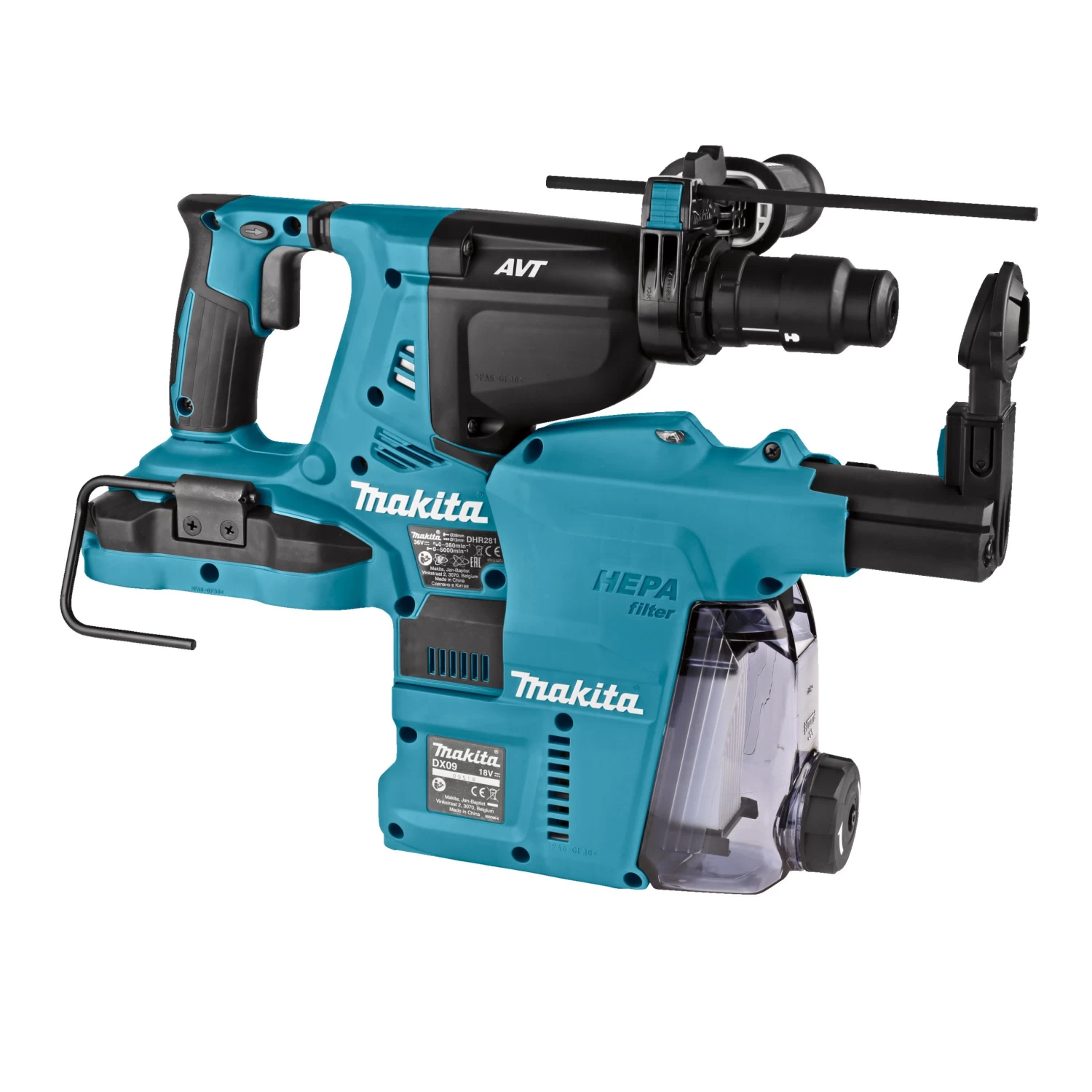 Makita Accucombihamer DHR281ZWJ (zonder Accu) 10 Makita Accucombihamer DHR281ZWJ (zonder Accu) - Afbeelding 10