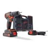Black & Decker BLACK+DECKER Accuboormachine BDC718AS2O-QW + 80-delige Accessoireset